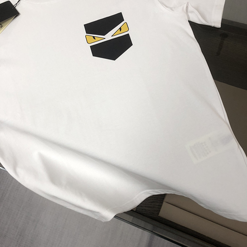 フェンディ ハンサムなラウンドネックカップル半袖Tシャツ