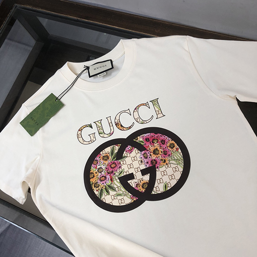 グッチ コットンカップル半袖Tシャツ