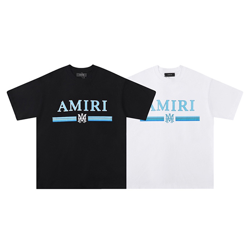 アミリコピー ハイストリートルーズクラシックラウンドネック半袖Tシャツ