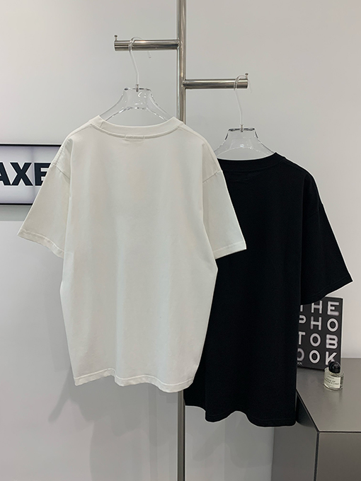 セリーヌ  ステッカーリベットレタープリントベーシック半袖Tシャツ