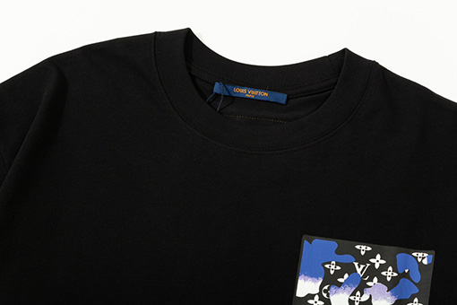 ルイヴィトン  水彩グラフィティポケットプリント半袖Tシャツ