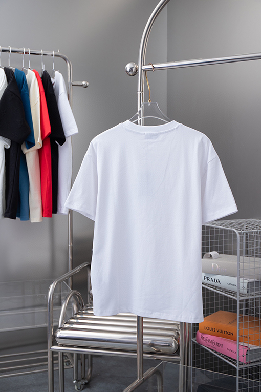 フェンディ  胸ジッパーポケットステッチ半袖Tシャツ