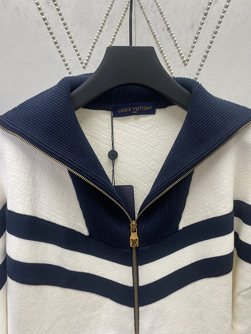 ルイヴィトン  新しいコットンニットジャケット