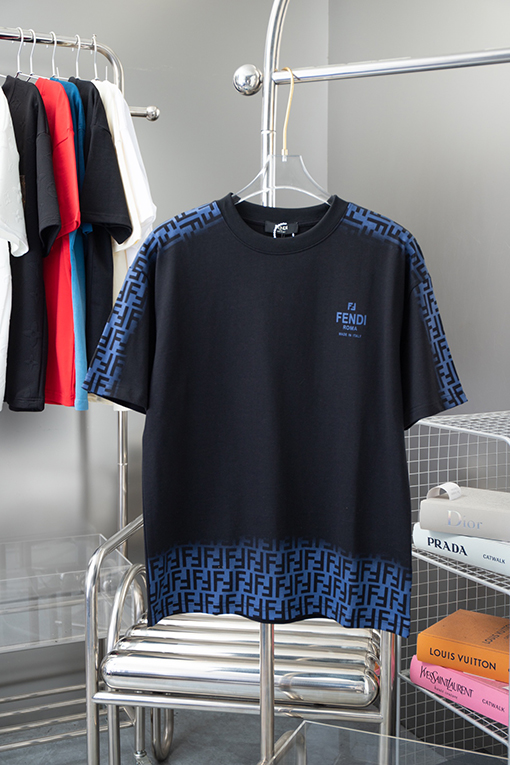 フェンディ  ダブルプリントカラフルダブルF半袖Tシャツ