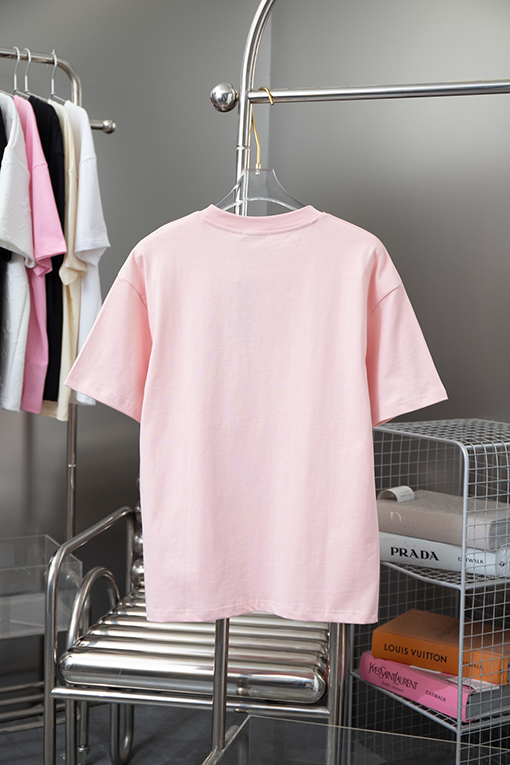 ディオール  クラシックCDアルファベット刺繍ニットクルーネック半袖Tシャツ