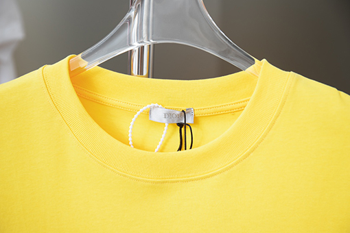 ディオール  クラシックCDアルファベット刺繍ニットクルーネック半袖Tシャツ