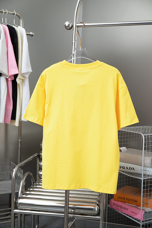 ディオール  クラシックCDアルファベット刺繍ニットクルーネック半袖Tシャツ