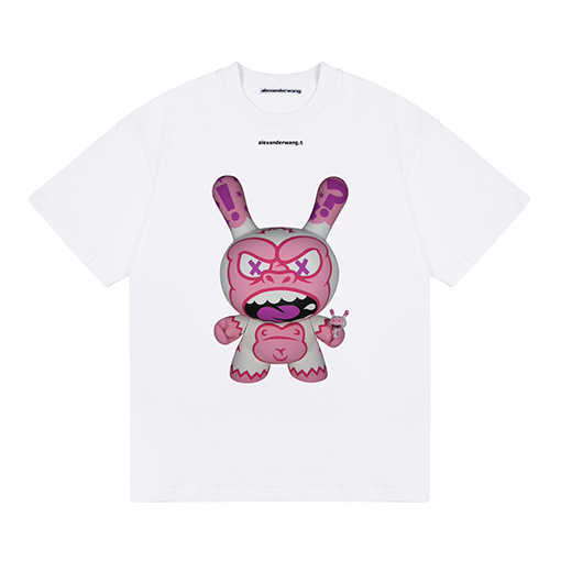アレキサンダーワン ピンク なウサギ 半袖Tシャツ
