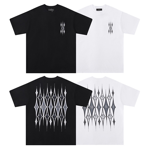 アミリコピー シグネチャーレタープリント半袖Tシャツ