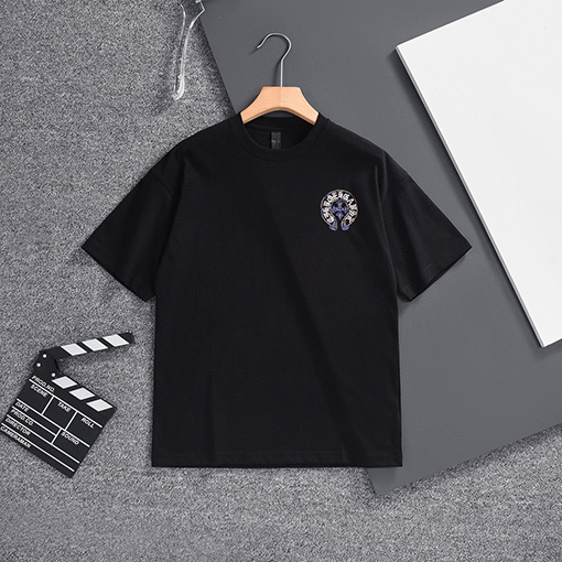クロムハーツ  新しいファッションラウンドネック半袖Tシャツ
