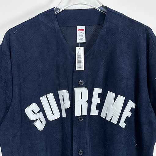 SUPREME SS24 ULTRASUEDE MESH BASEBALL JERSEYメッシュベースボールジャージ