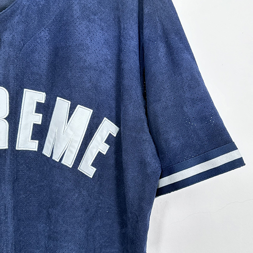 SUPREME SS24 ULTRASUEDE MESH BASEBALL JERSEYメッシュベースボールジャージ