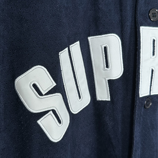 SUPREME SS24 ULTRASUEDE MESH BASEBALL JERSEYメッシュベースボールジャージ