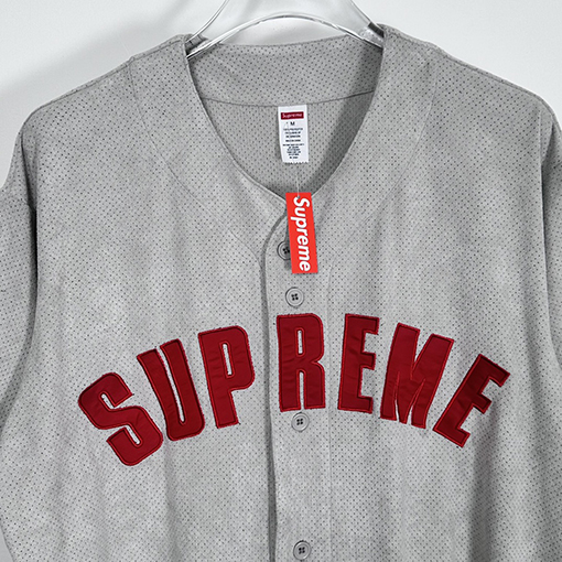 SUPREME SS24 ULTRASUEDE MESH BASEBALL JERSEYメッシュベースボールジャージ