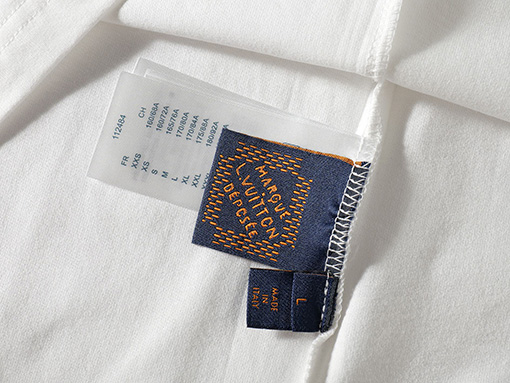 ルイヴィトン  刺繍ファッションクラフトプリント半袖Tシャツ