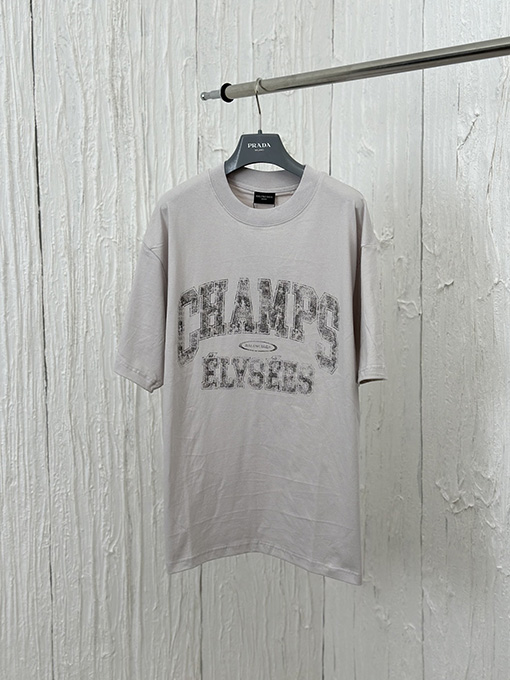 バレンシアガ 新作 SAINT GETMAINプ リント半袖Tシャツ