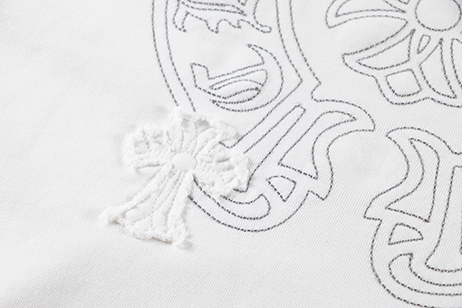 クロムハーツコピー  刺繍パッチクルーネックパーカー