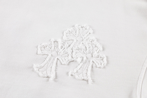 クロムハーツコピー  刺繍パッチクルーネックパーカー