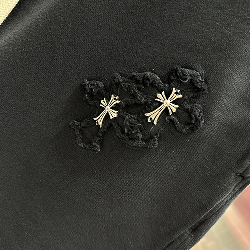 クロムハーツスーパーコピー   クロスステッカー刺繍ショーツ