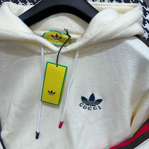 Gucci X Adidas  ウェビング GG アルファベットニットパーカー