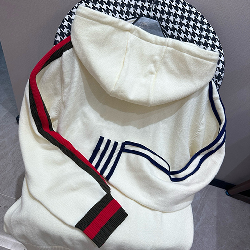 Gucci X Adidas  ウェビング GG アルファベットニットパーカー