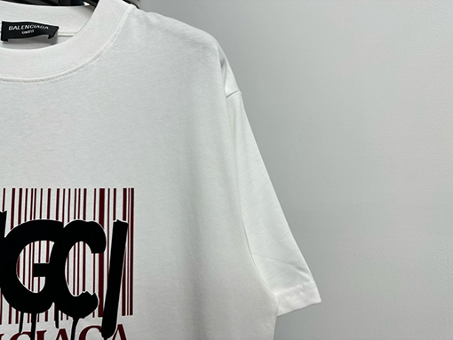 グッチXバレンシアガ ベルベットクルーネックTシャツ