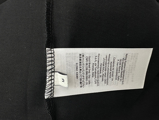 グッチXバレンシアガ ベルベットクルーネックTシャツ