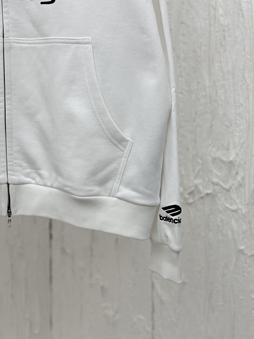 バレンシアガ PARIS SOCCER HOODIEミディアムサイズジッパーパーカー