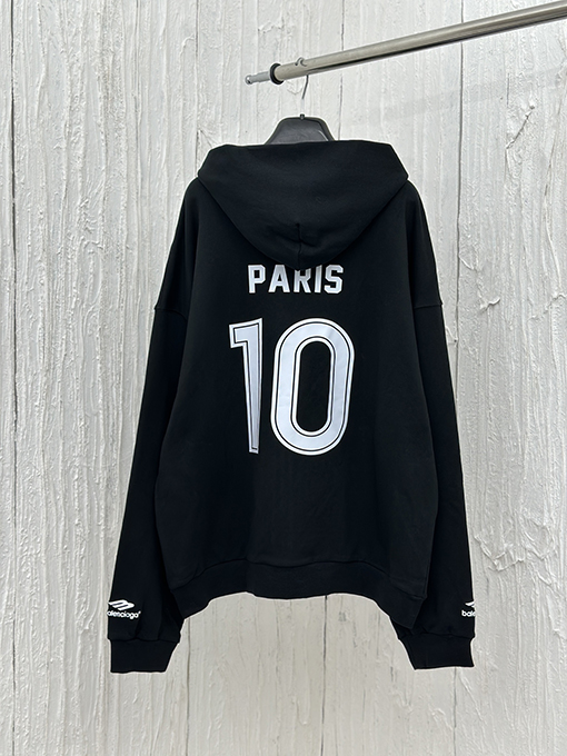 バレンシアガ PARIS SOCCER HOODIEミディアムサイズジッパーパーカー