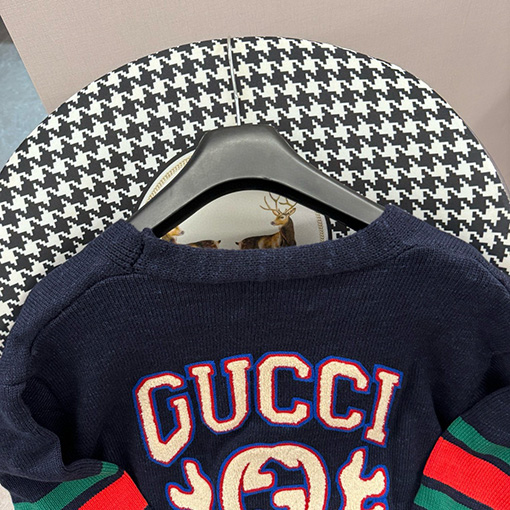 グッチ ヴィンテージカレッジツイストニットカーディガン