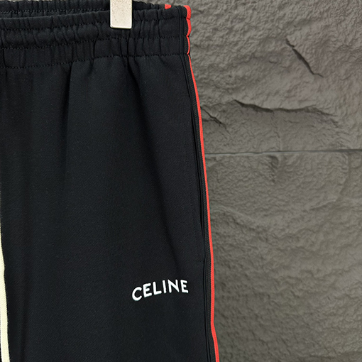 セリーヌ 新しい刺繍文字ウェビングカップルストレートパンツ