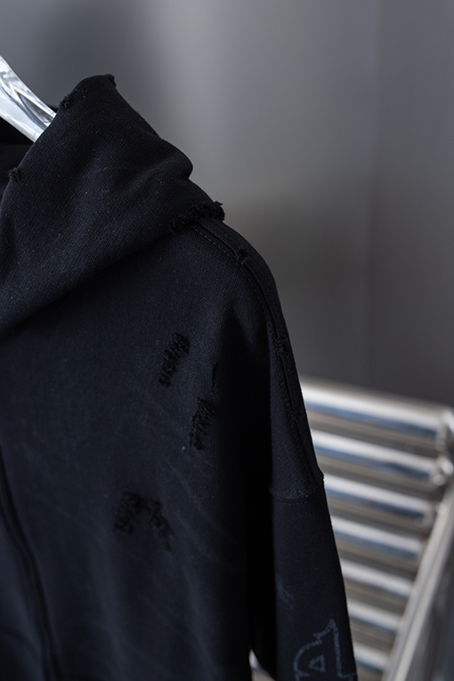 バレンシアガ  OVERSIZED フロントタワーカーディガンジッパーパーカー