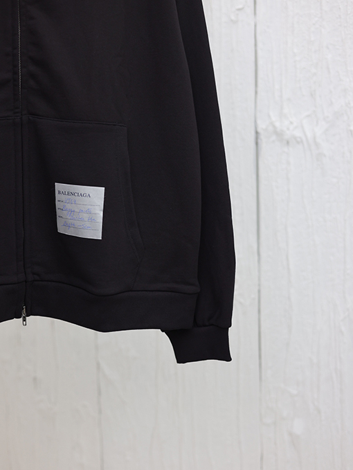 バレンシアガ 24 FW 付箋スポーツジッパーパーカージャケット