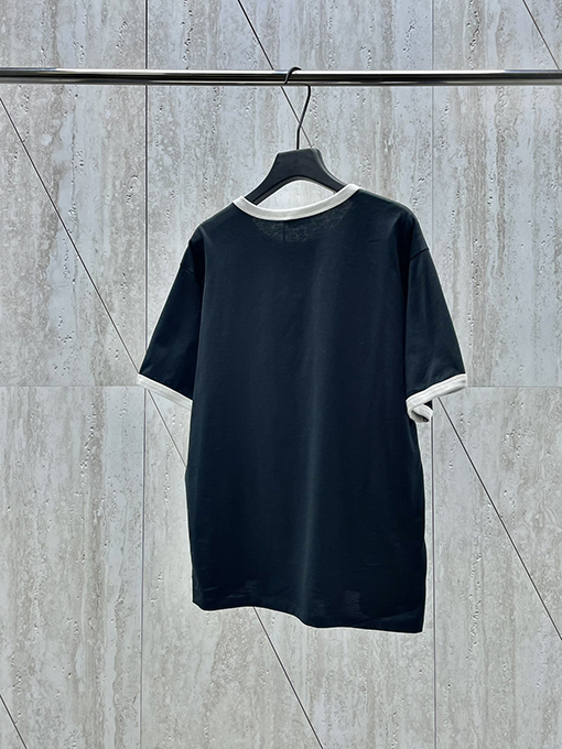 セリーヌスーパーコピー 24 Fwベルベットステッチ半袖Tシャツ