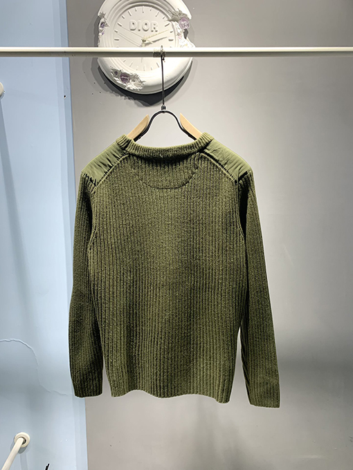 プラダ 24 FW カシミヤウール混紡パッチワークポケットセーター 