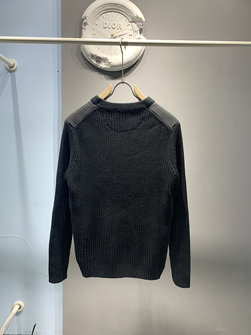 プラダ 24 FW カシミヤウール混紡パッチワークポケットセーター 