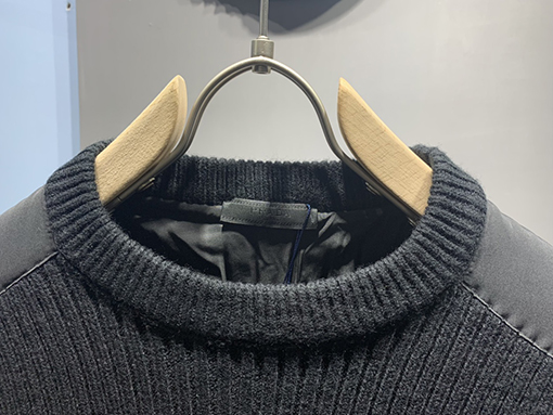 プラダ 24 FW カシミヤウール混紡パッチワークポケットセーター 