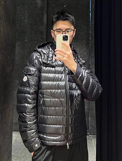 モンクレール メンズ Moncler Lauros フード付きダウンジャケット