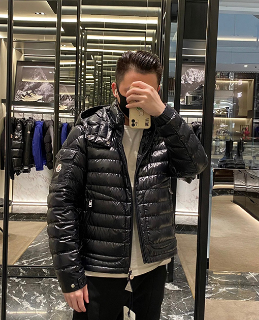 モンクレール メンズ Moncler Lauros フード付きダウンジャケット