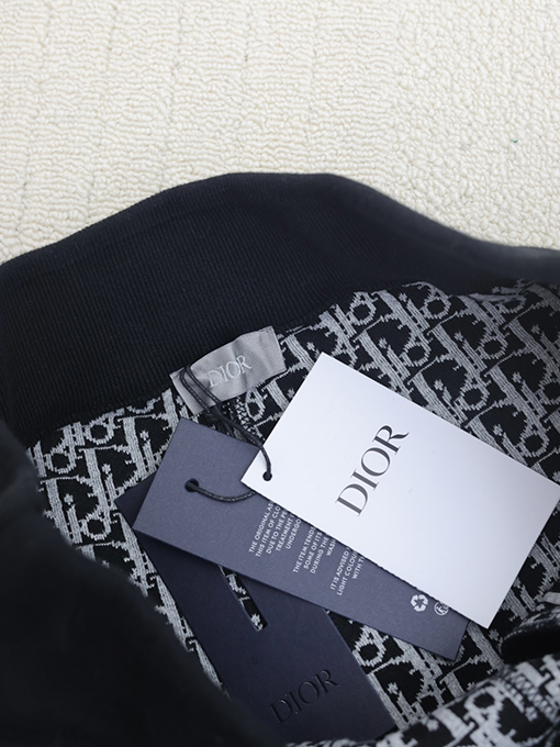 ディオール 新しい文字刺繍カシミヤニットパンツ