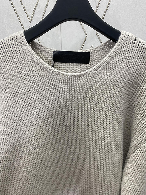 クロムハーツ カシミヤレザークロスニットセーター