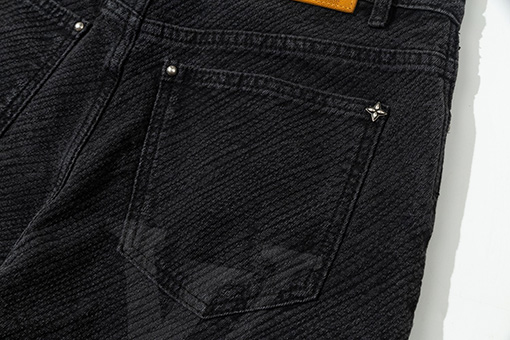 ルイヴィトン 24FW チェック柄のジャカードワークジーンズ