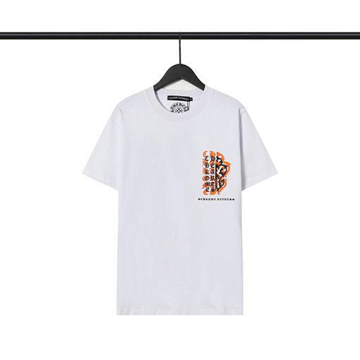 クロムハーツシリコン馬蹄十字架新モデル半袖Tシャツ