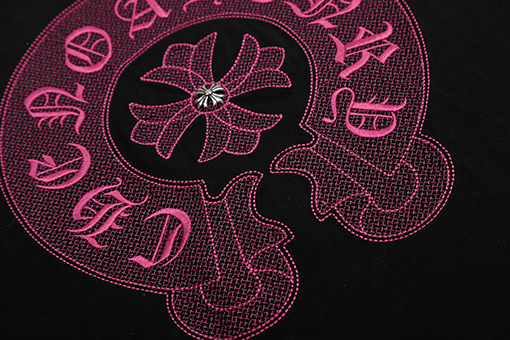 クロムハーツメッシュ透視刺繍半袖シャツ