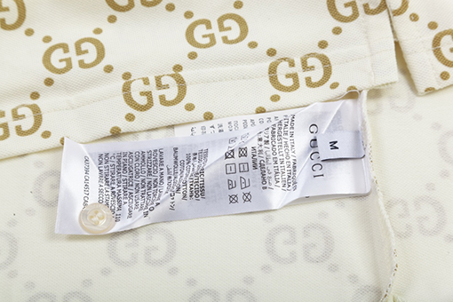 グッチ フルフラワーダブルGロゴプリント半袖ポロシャツ