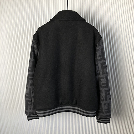 フェンディ新しいラペルウールパイロットジャケットジャケット