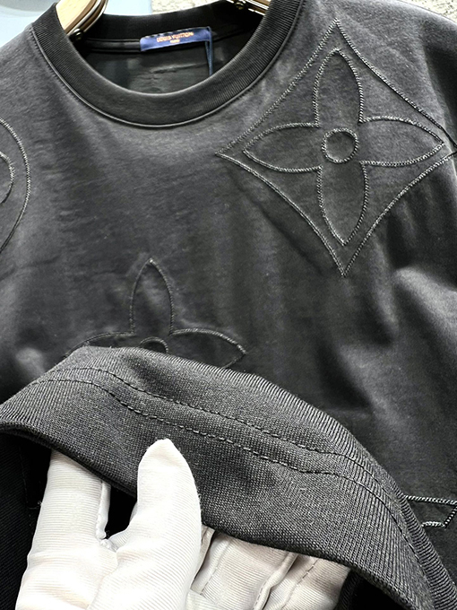 ルイヴィトンフルサイズMONOGRAM刺繍カットTシャツ