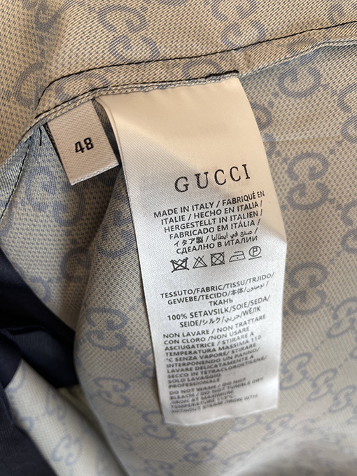 グッチ新しいダブルGプリント半袖シャツ