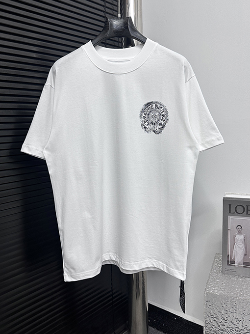 クロムハーツスーパーコピープリントラウンドネックTシャツ