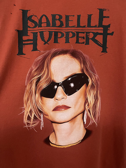 バレンシアガ25ss赤于爾プリント半袖tシャツ